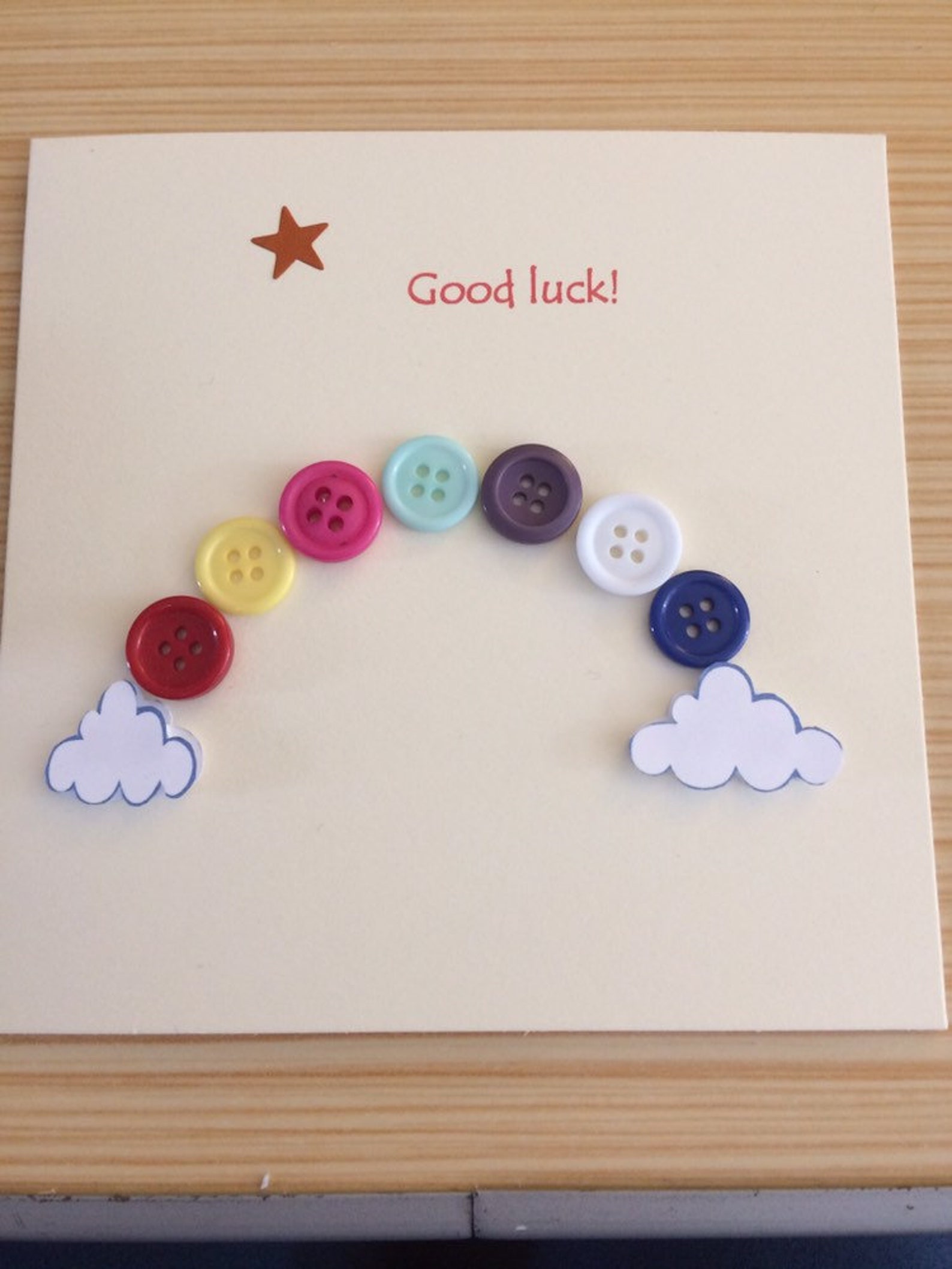 Good luck rainbow card Etsy