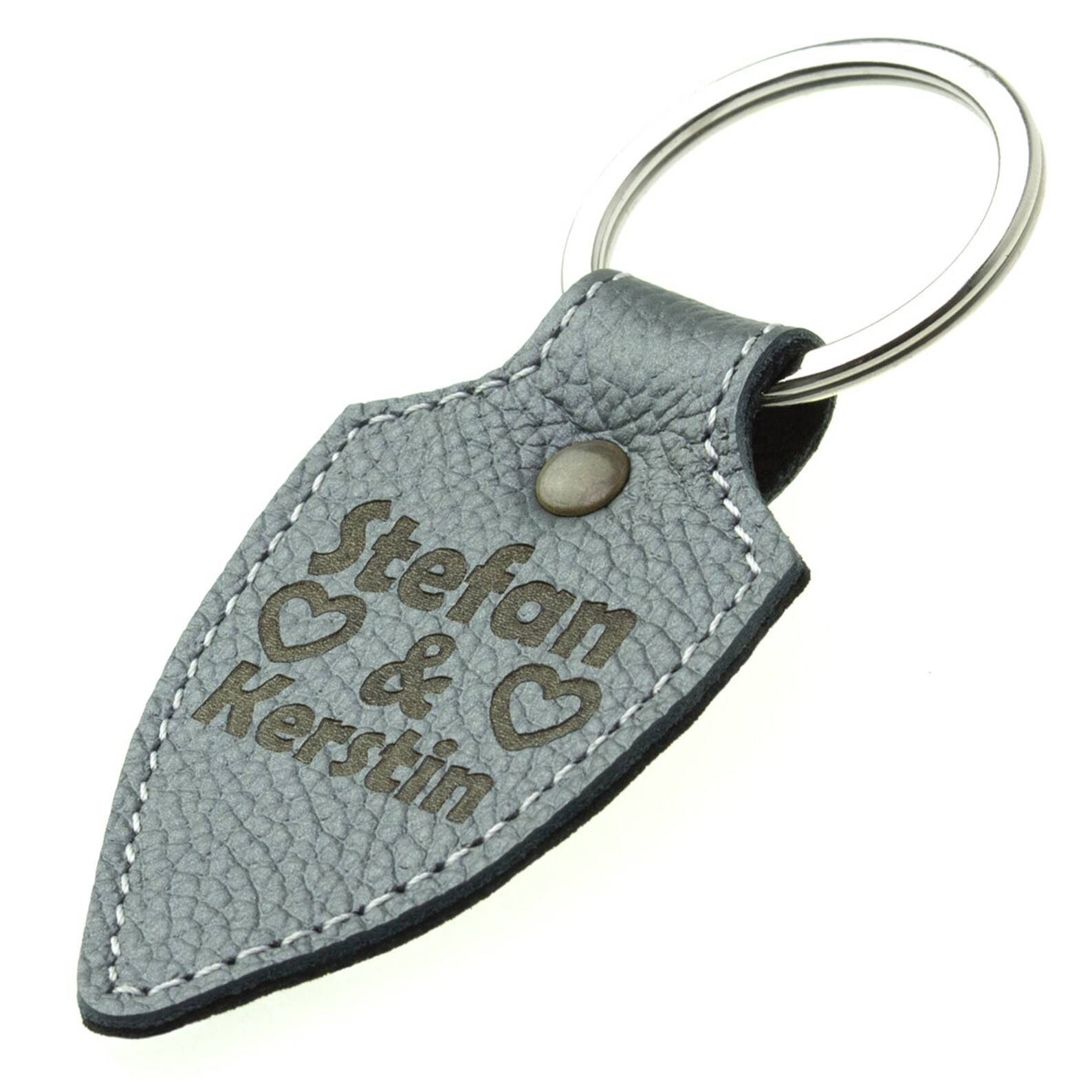 Keychain With Engraving Leather Individual - Etsy Norway