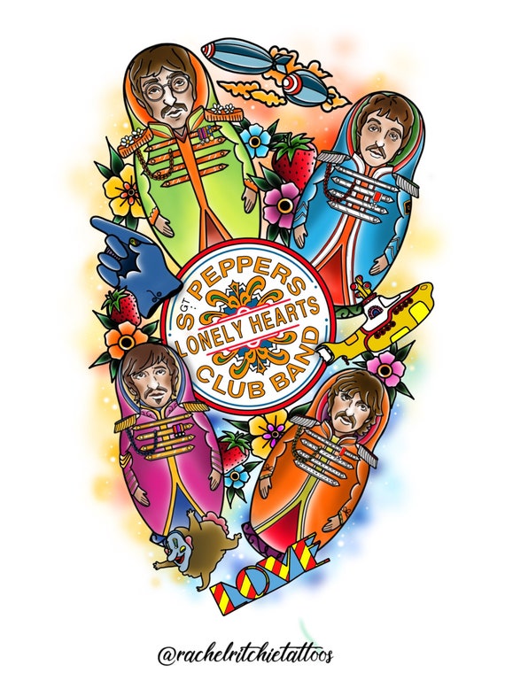 beatles nesting dolls