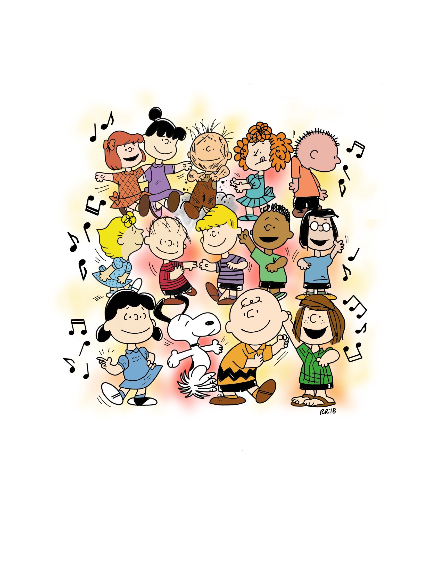Peanuts Charlie Brown dance digital print Etsy