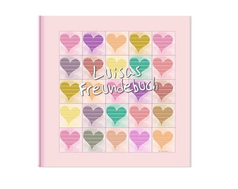 Hearts - friends book with names