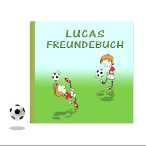 Fußball Freundebuch mit Namen Bild 1