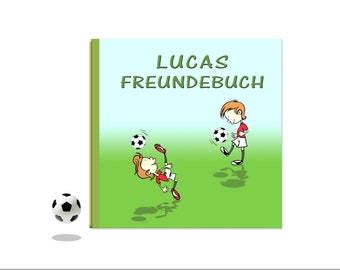 Fußball - Freundebuch mit Namen