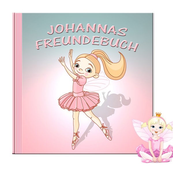 Ballerina - Freundebuch mit Namen