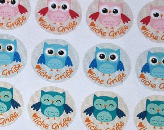 Mini Stickers: Owl Greetings