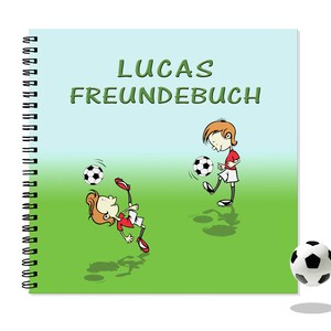 Fußball Freundebuch mit Namen Bild 2