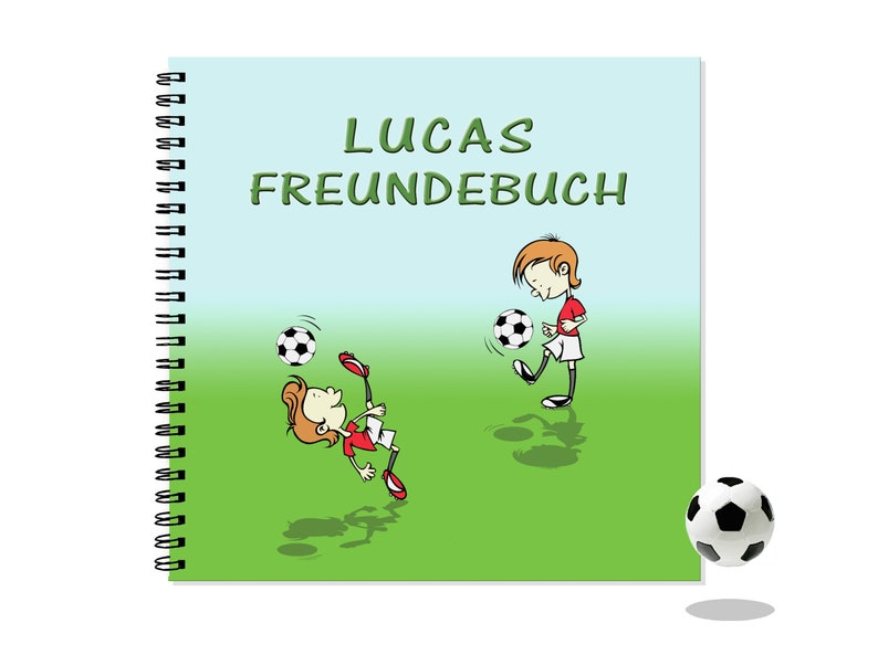 Fußball Freundebuch mit Namen Bild 2