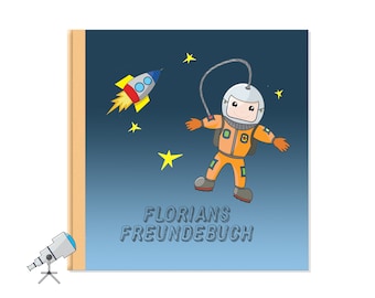 Astronaut - Freundebuch mit Namen