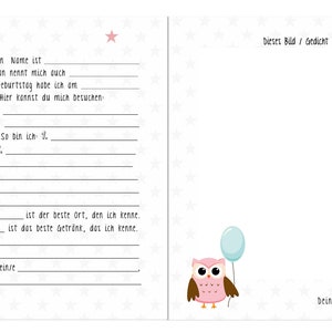 Owl Friends book with names image 6