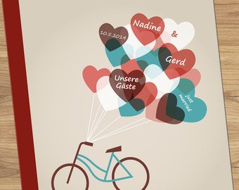 Wedding Guestbook - Bicycle