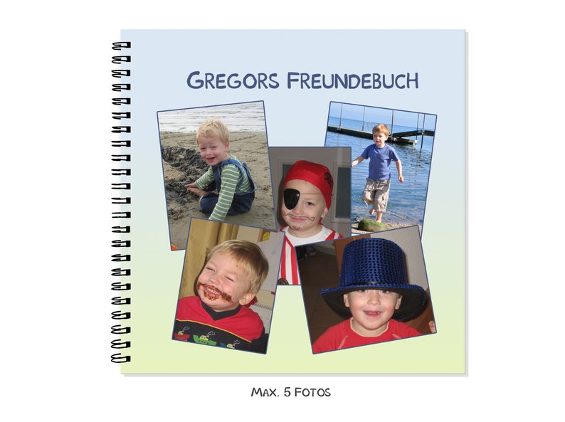 Photo Friends Book Boy Drahtbindung Schule