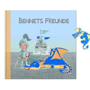 Ritter Freundebuch mit Foto und Namen Hardcover