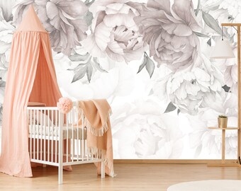 Flower Wallpaper Etsy Flower Wallpaper Etsy