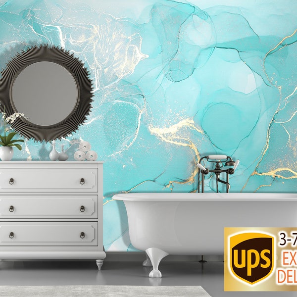 Turquoise Wallpaper - Etsy