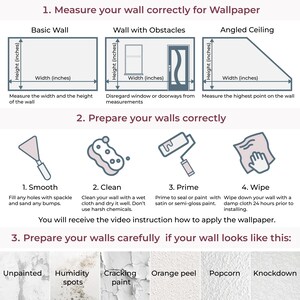a poster with instructions on how to use wallpaper