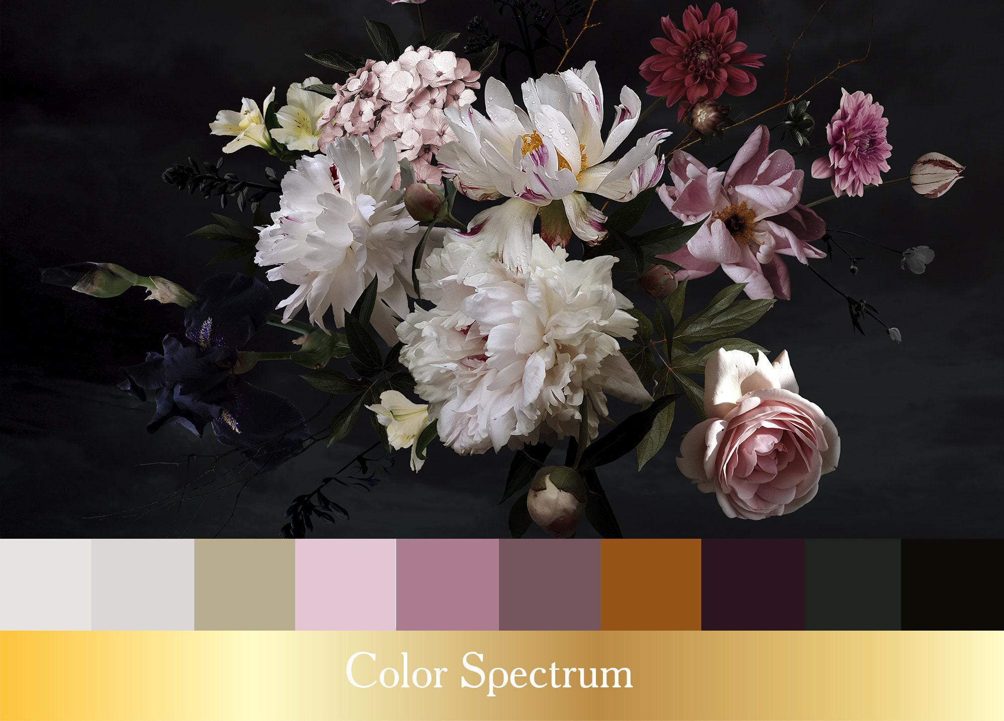 Peony Flower Wallpaper Peel and Stick / Peonies Luxury Wall Mural ...