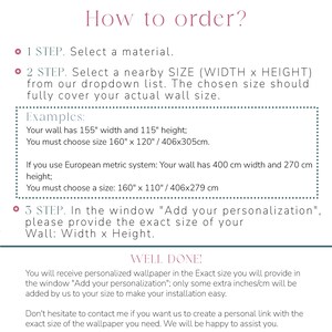a poster with instructions for how to order