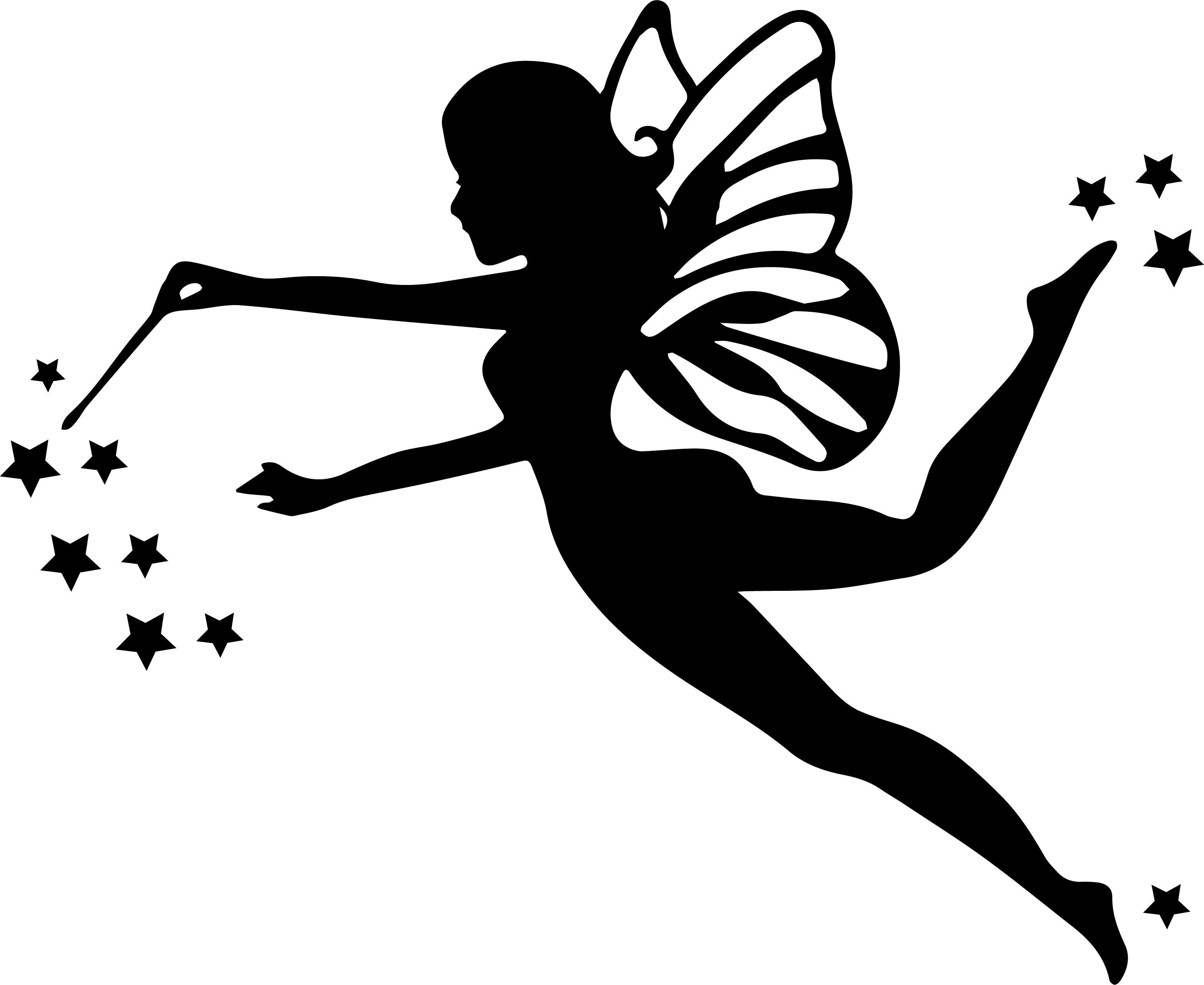 Fairy SVG JPEG & AI. Instant Digital Download File Cuttable, Mythical