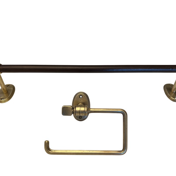 Towel Rail and Toilet Roll Holder Etsy UK