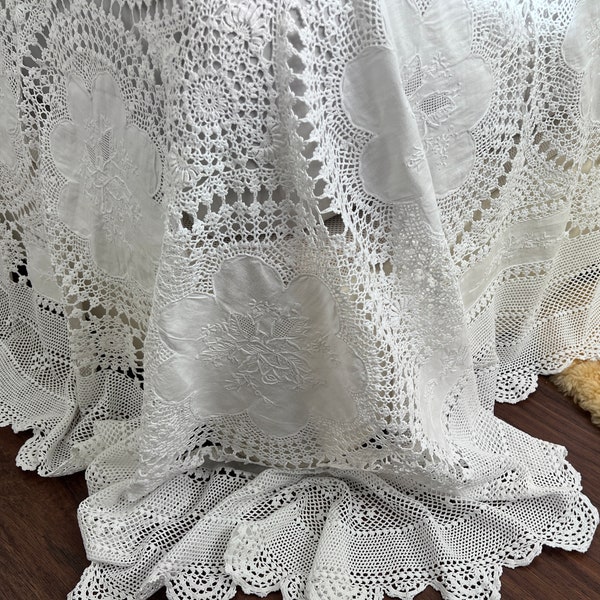 Lace Bedspread Etsy