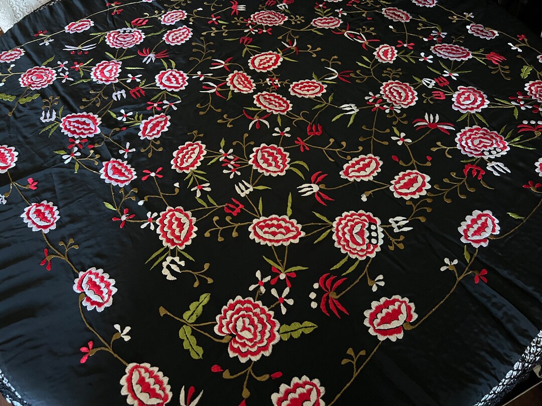 embroidered spanish shawl