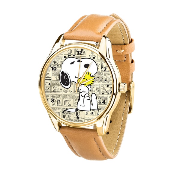 Peanuts Gang Watch Cool Snoopy Vintage Comics Watch for Men | Etsy