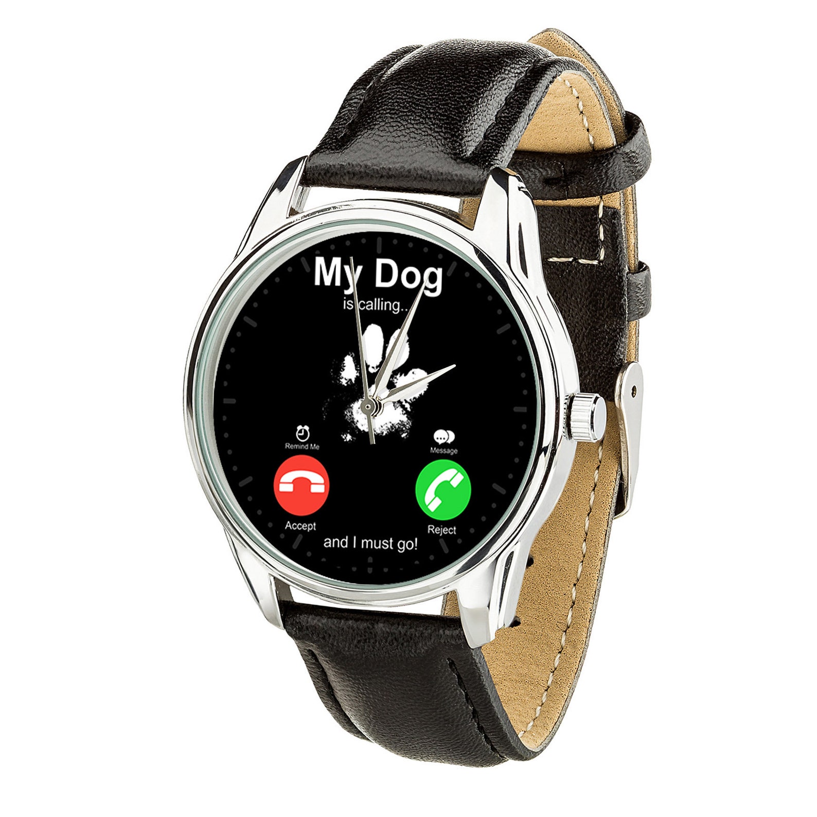 My Dog is Calling... Watch Dog Lovers Gift Watch for Men Etsy