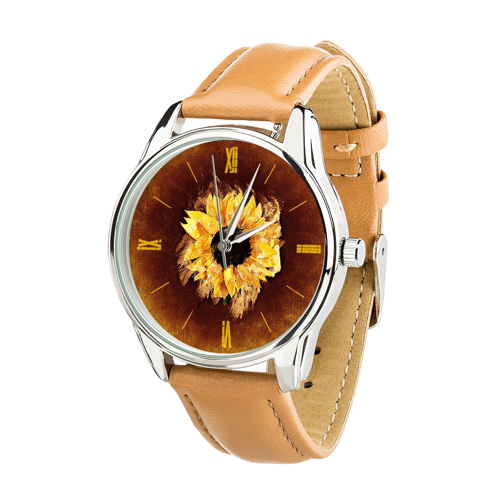 Vintage Sunflower Watch Floral Watch Flower Botanical Etsy UK