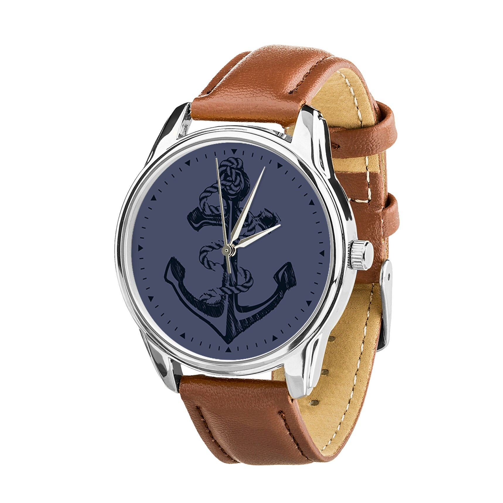 Anchor Watch Navy Blue Ship Watch Sailor Art Watch Etsy