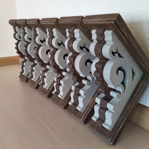 2 Wooden Corbels Painted image 10