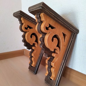 2 Wooden Corbels Painted image 7