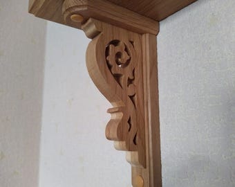 Kleine Regalhalterung aus Eiche