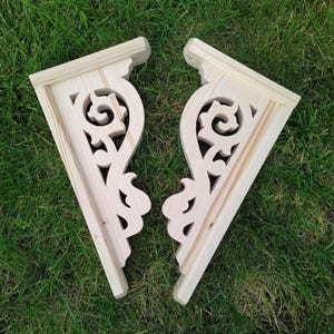 Staffe in legno. 2 pz.