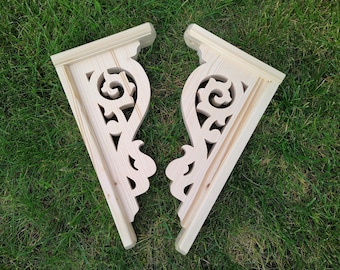 Soportes de madera. 2 uds.