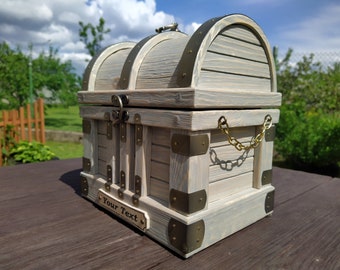 Piratentruhe. Schatztruhe,