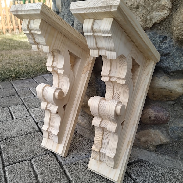 Wooden Corbels 2PCS 12"