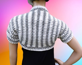 SImple crochet puffy bolero pattern pdf