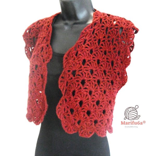 Elegant crochet sweet shrug bolero jacket pattern tutorial