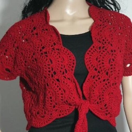 Crochet Bridal Easy Bolero for Beginners Pattern Pdf 80 by - Etsy