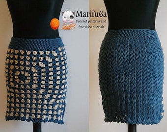 crochet Skirt for beginners pattern pdf