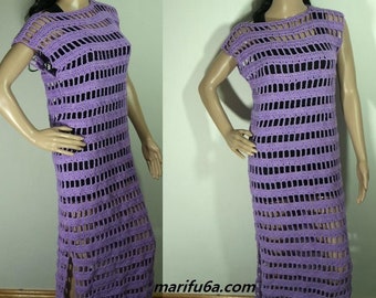 crochet Easy and Quick summer dress all sizes pattern pdf for beginners by marifu6a