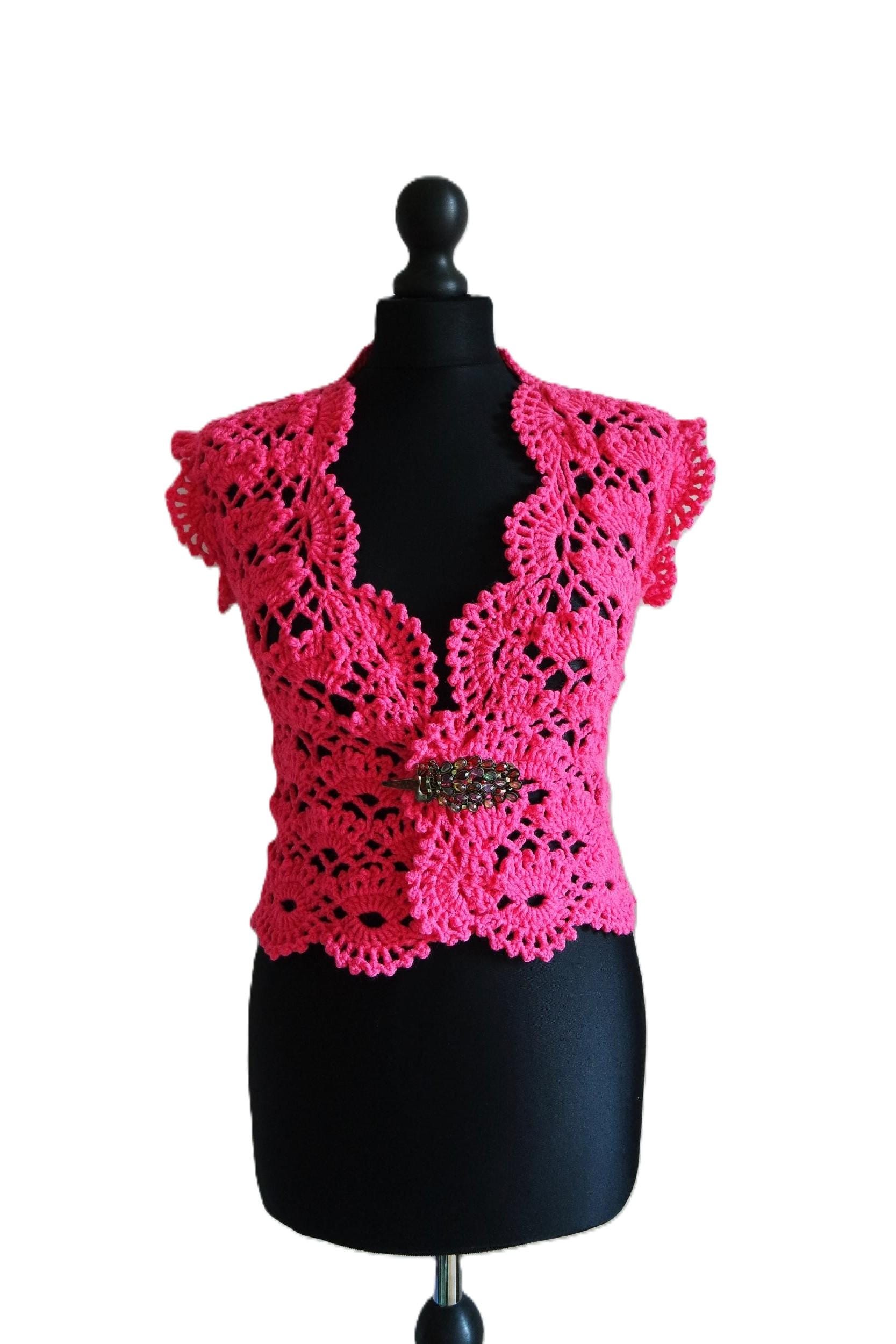 Shellos Crochet Crochet Shell Bolero Shrug Pattern Pdf + Video - Etsy