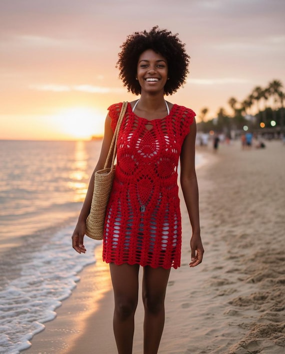 crochet tunic dress Paid Catalog Dresses