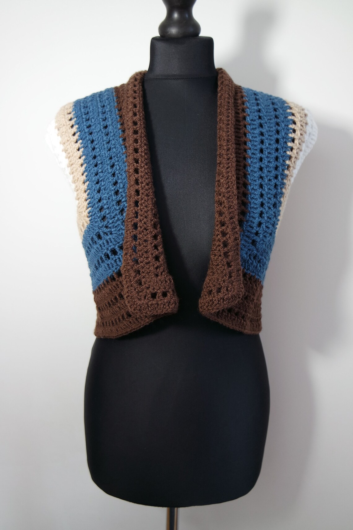 Easy Crochet Bolero for Beginners All Sizes Pattern Pdf 162 | Etsy Ireland