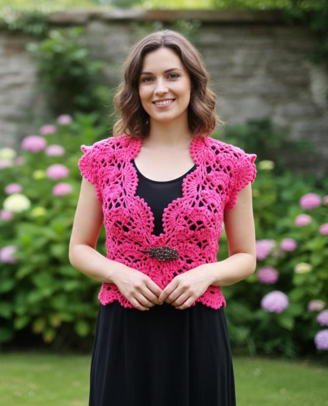Shellos Crochet Crochet Shell Bolero Shrug Pattern Pdf + Video - Etsy