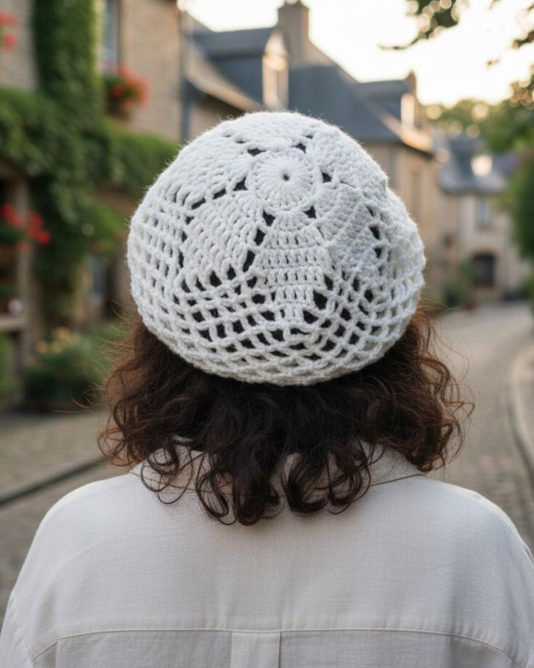 Crochet Flower Beret Hat Pattern Pdf + Video - Etsy