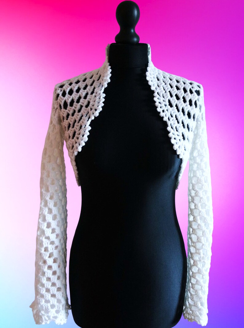 Crochet Bridal Easy Bolero for Beginners Pattern Pdf - Etsy Ireland