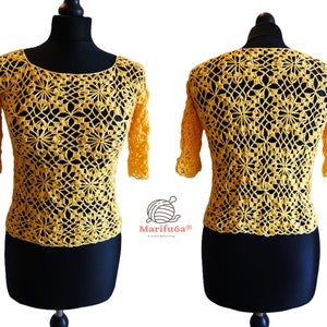 Crochet blouse top pattern pdf tutorial + Video