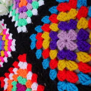 Crochet pattern easy granny square blanket afghan pdf + Video