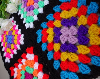 Crochet pattern “easy granny square blanket afghan” by marifu6a